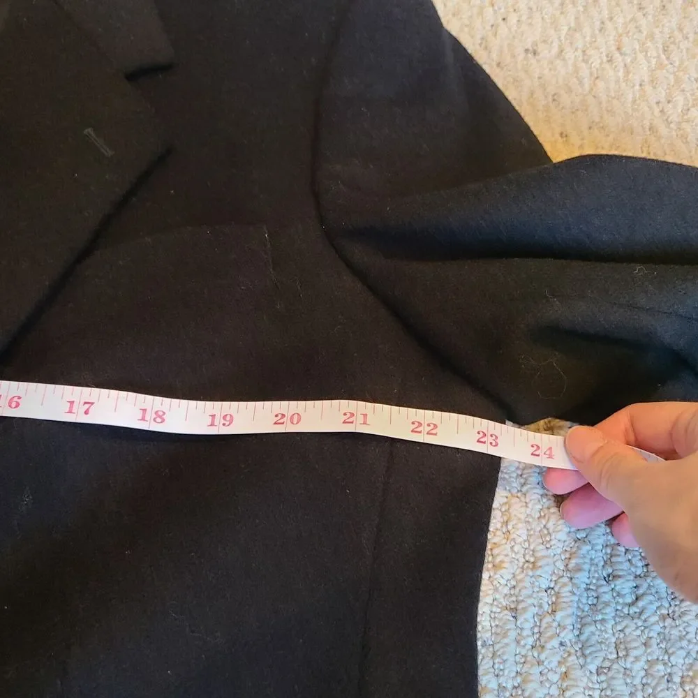 Tailors Row by Deansgate Men's 100% Camel Hair Blazer Jacket Black Single Vented
